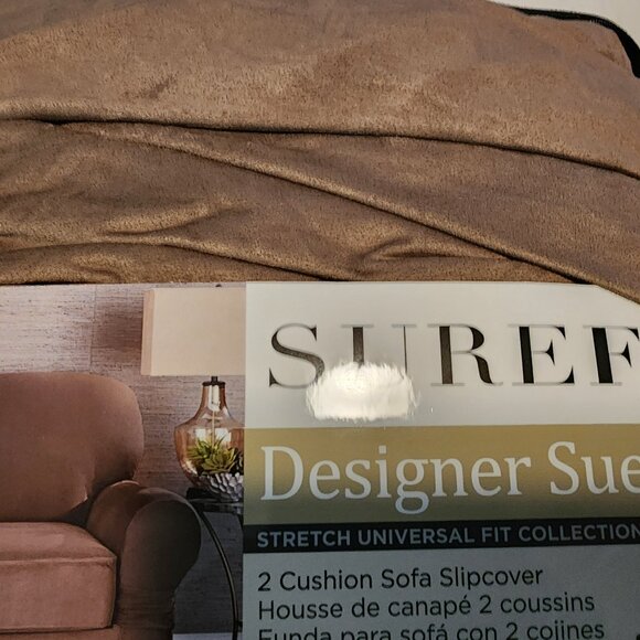 NEW SUREFIT DESIGNER SUEDE STRETCH SOFA SLIPCOVER - Picture 6 of 6